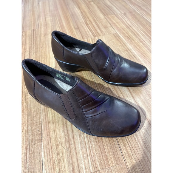 THOM McAN Dress Shoes Deidre Women's Sz 9 Brown Leather Loafer Casual Slip-on - Picture 3 of 10